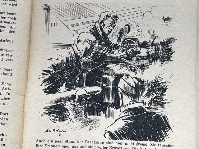 Original WWII German War Library of the German Youth Book, Auf Feindfahrt in nordischen Gewässern — image 9