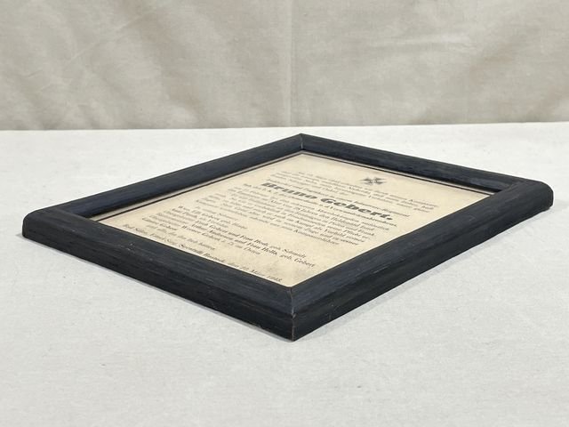 Original WWII German Framed Remembrance Card to Fallen NCO — image 6