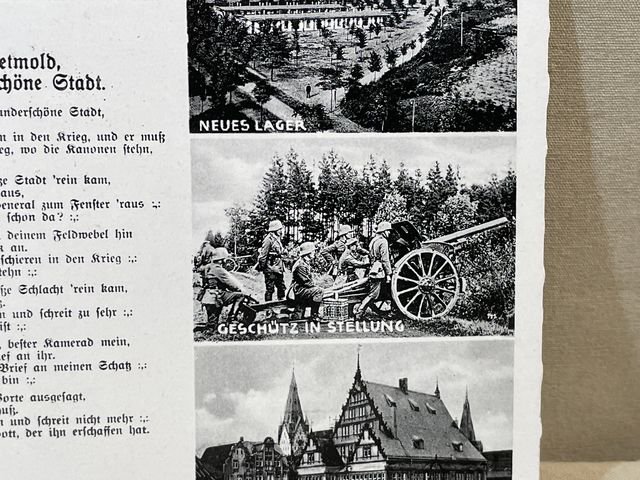 Original Nazi Era German Postcard, Greetings from the Senne — image 3
