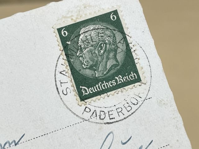 Original Nazi Era German Postcard, Greetings from the Senne — image 6