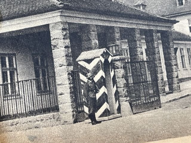 Original Pre-WWII German Military Themed Postcard, Aerodrome Oschatz — image 2