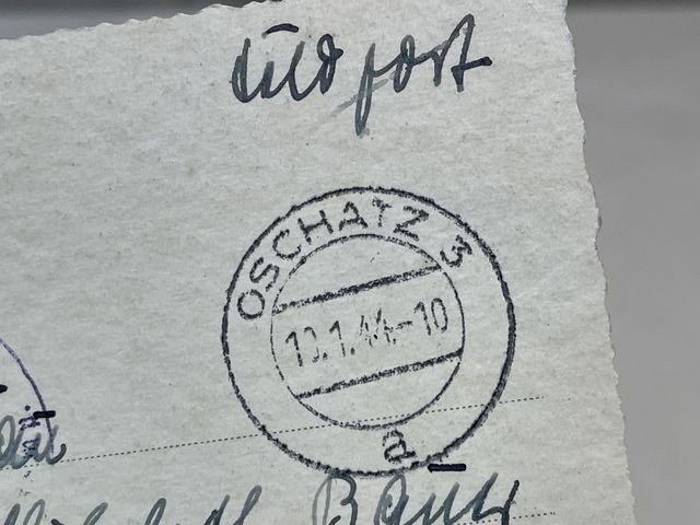 Original Pre-WWII German Military Themed Postcard, Aerodrome Oschatz — image 7