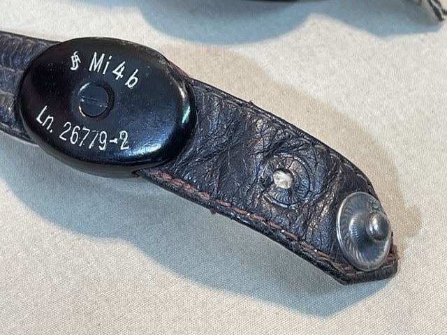 Original WWII German Luftwaffe Winter Flight Helmet, Size 54 — image 13