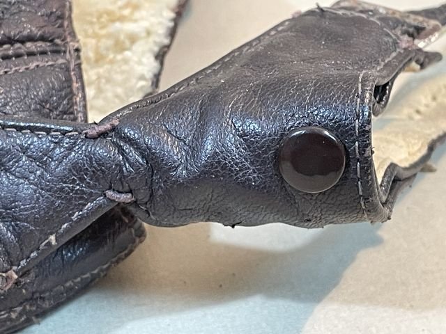 Original WWII German Luftwaffe Winter Flight Helmet, Size 54 — image 16