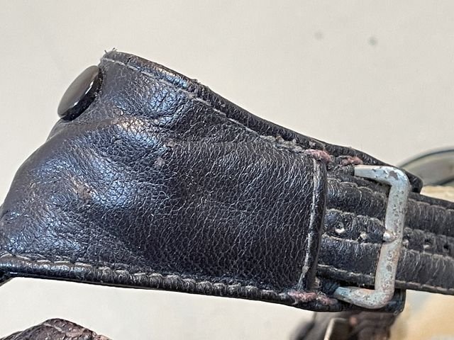 Original WWII German Luftwaffe Winter Flight Helmet, Size 54 — image 17