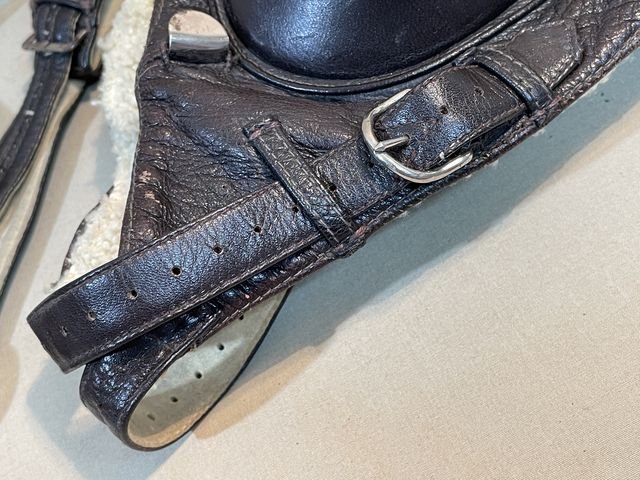 Original WWII German Luftwaffe Winter Flight Helmet, Size 54 — image 21