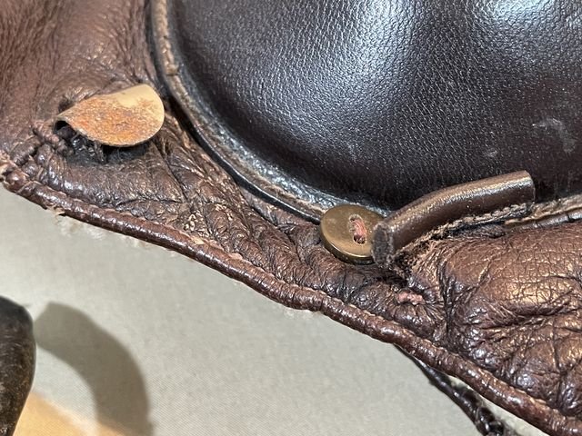 Original WWII German Luftwaffe Winter Flight Helmet, Size 54 — image 26