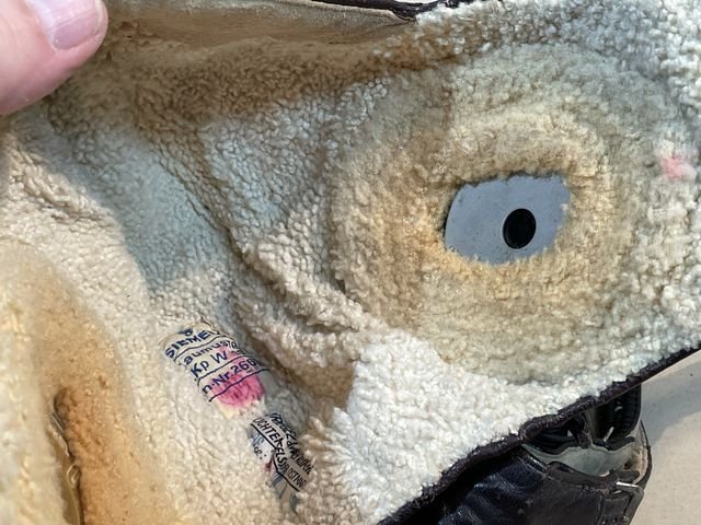 Original WWII German Luftwaffe Winter Flight Helmet, Size 54 — image 39