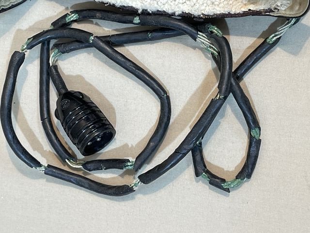 Original WWII German Luftwaffe Winter Flight Helmet, Size 54 — image 4