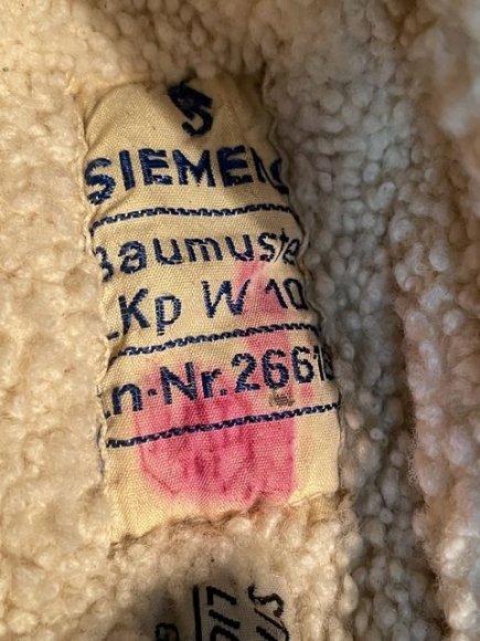 Original WWII German Luftwaffe Winter Flight Helmet, Size 54 — image 40