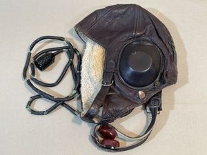Original WWII German Luftwaffe Winter Flight Helmet, Size 54