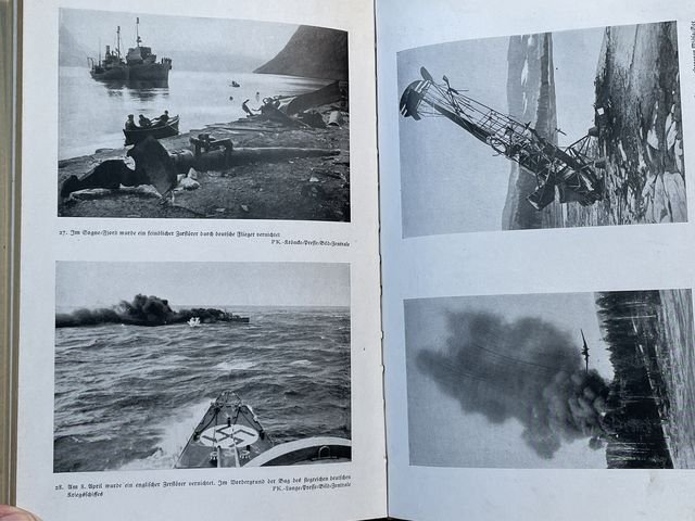 Original WWII German Our Fight in Norway Book, Unser Kampf in Norwegen — image 14