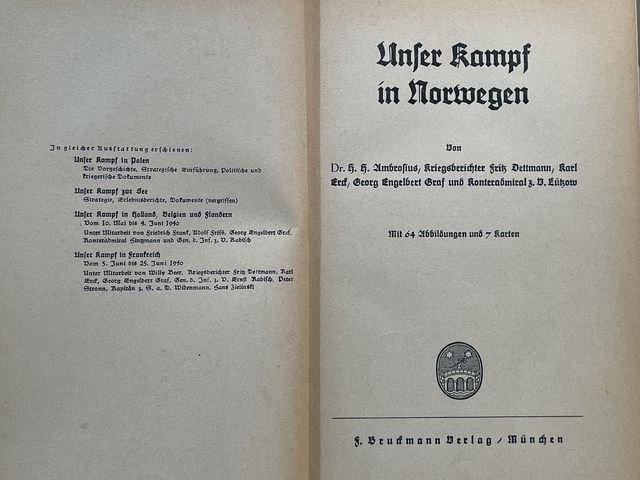 Original WWII German Our Fight in Norway Book, Unser Kampf in Norwegen — image 4