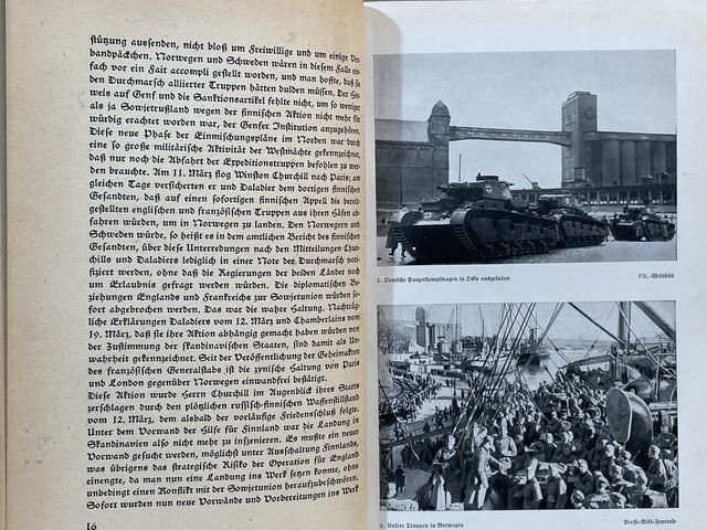 Original WWII German Our Fight in Norway Book, Unser Kampf in Norwegen — image 9