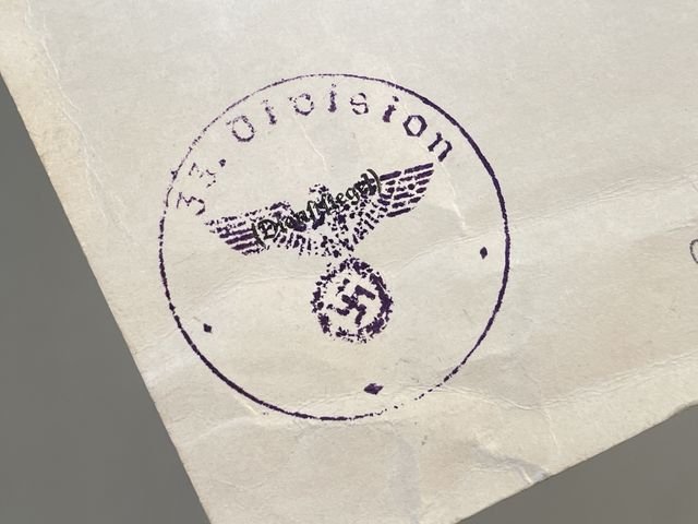 Original WWII German 1939 Iron Cross 2nd Class Award Document — image 5