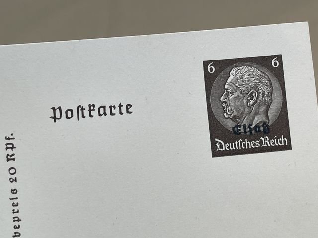 Original WWII German Postcard, LW Wireless Operator's Badge — image 3