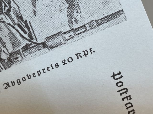 Original WWII German Postcard, LW Wireless Operator's Badge — image 5