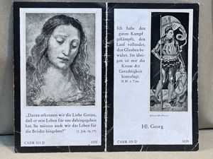 Original WWII German Remembrance Card, Decorated NCO in a Panzer …