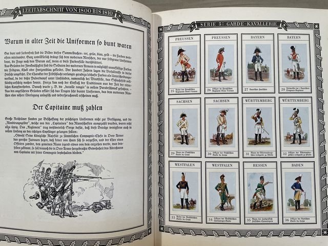 Original WWII Era German Cigarette Card Album, DER BUNTE ROCK — image 10