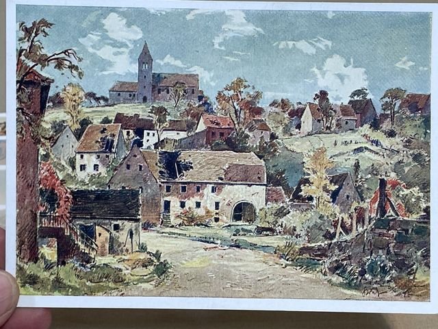 Original WWII German Postcard Set, Between Westwall and Maginot Line — image 10