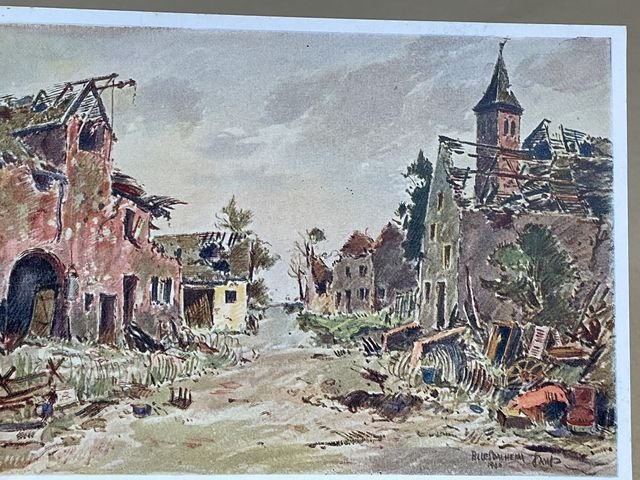 Original WWII German Postcard Set, Between Westwall and Maginot Line — image 11