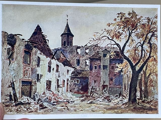 Original WWII German Postcard Set, Between Westwall and Maginot Line — image 18