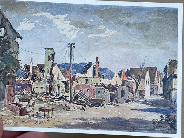 Original WWII German Postcard Set, Between Westwall and Maginot Line — image 24