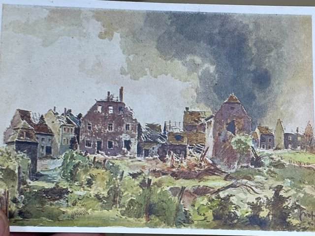 Original WWII German Postcard Set, Between Westwall and Maginot Line — image 29