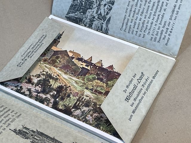 Original WWII German Postcard Set, Between Westwall and Maginot Line — image 32