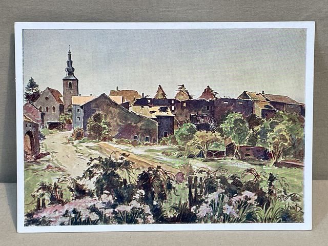 Original WWII German Postcard Set, Between Westwall and Maginot Line — image 6