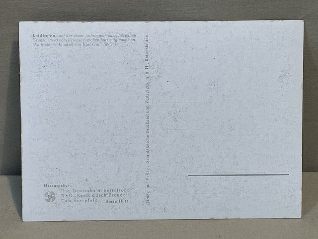 Original WWII German Postcard Set, Between Westwall and Maginot Line — image 7