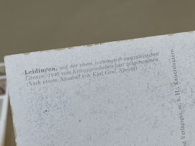 Original WWII German Postcard Set, Between Westwall and Maginot Line — image 9