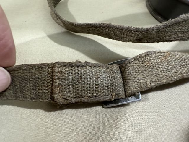 HOLD! Original WWII German LW Soldier's Gas Mask Can M38, Named & Numbered — image 10