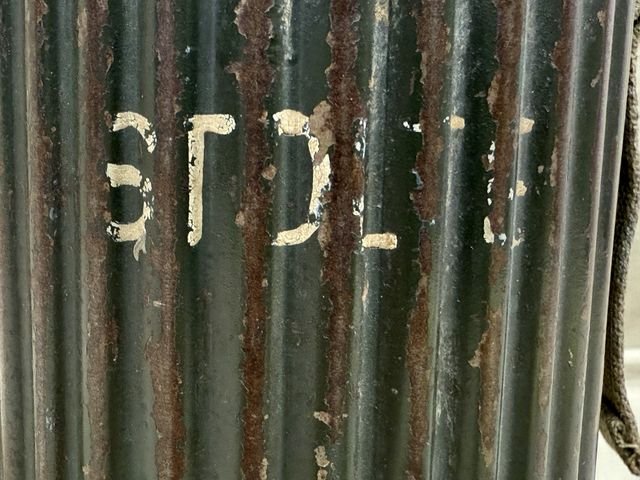 HOLD! Original WWII German LW Soldier's Gas Mask Can M38, Named & Numbered — image 15