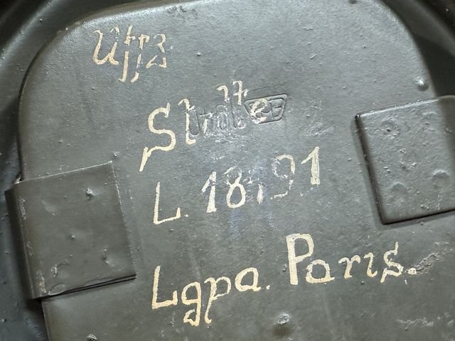 HOLD! Original WWII German LW Soldier's Gas Mask Can M38, Named & Numbered — image 19