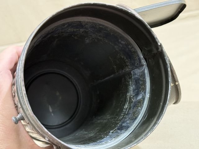 HOLD! Original WWII German LW Soldier's Gas Mask Can M38, Named & Numbered — image 22