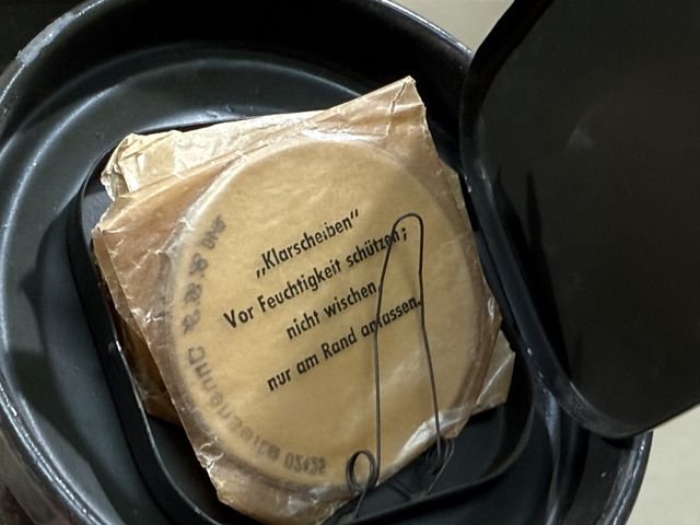 HOLD! Original WWII German LW Soldier's Gas Mask Can M38, Named & Numbered — image 23