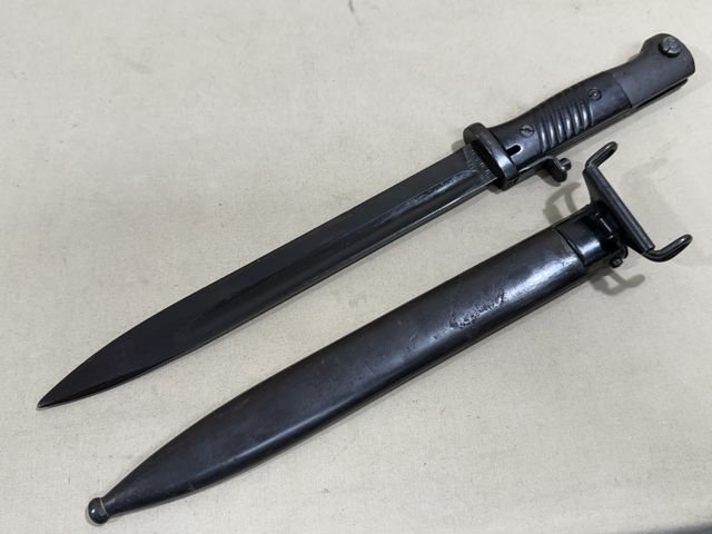 Original POST-WWII Norwegian Bayonet and Scabbard — image 2