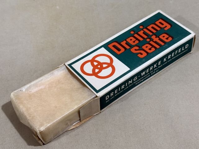 Original WWII Era German Boxed Soap, Three Ring Brand