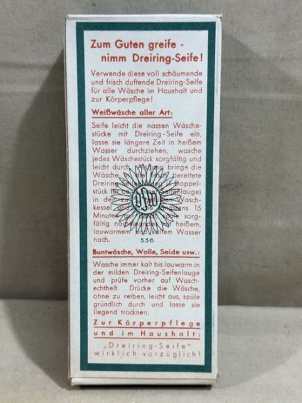 Original WWII Era German Boxed Soap, Three Ring Brand — image 5