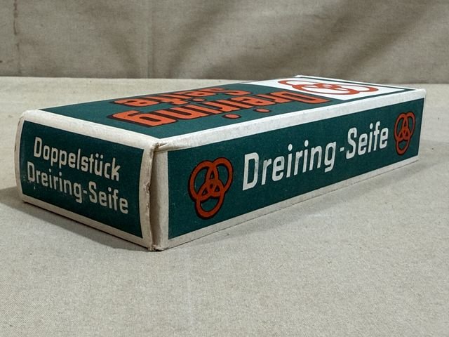 Original WWII Era German Boxed Soap, Three Ring Brand — image 7