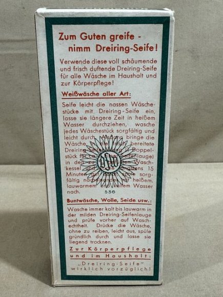 Original WWII Era German Boxed Soap, Three Ring Brand — image 5