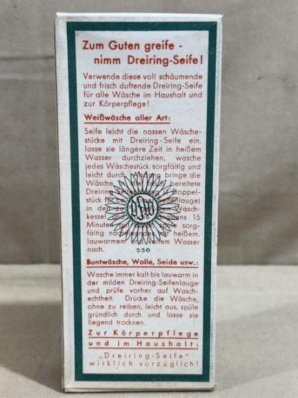 Original WWII Era German Boxed Soap, Three Ring Brand — image 5