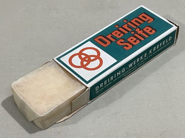 Original WWII Era German Boxed Soap, Three Ring Brand