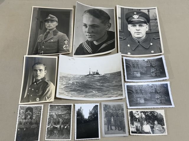 Original WWII German Photographs Lot, 40 TOTAL