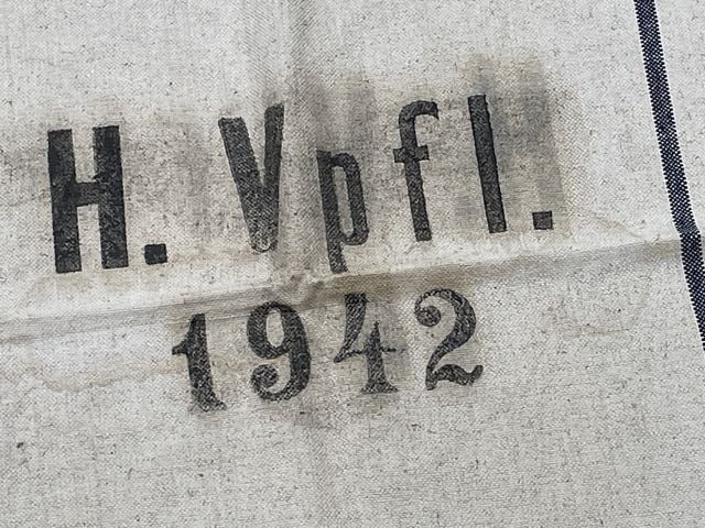 Original WWII German Large Cloth Ration Sack, 1942 — image 5