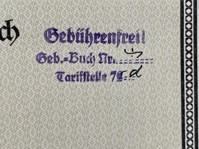 Original WWII German Citizenship ID (For Domestic Use) Document, Staatsangehörigkeitsausweis — image 3