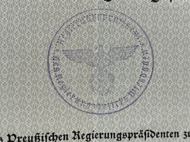 Original WWII German Citizenship ID (For Domestic Use) Document, Staatsangehörigkeitsausweis — image 6
