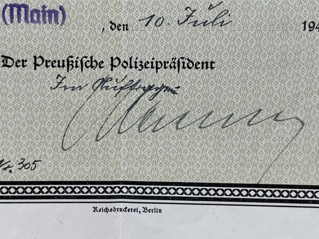 Original WWII German Citizenship ID (For Domestic Use) Document, Staatsangehörigkeitsausweis — image 8