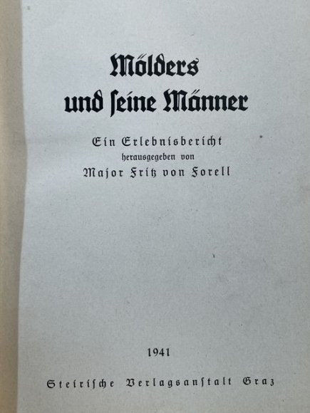 Original WWII German M—lders and His Men Book, M—lders und seine Mðnner — image 6